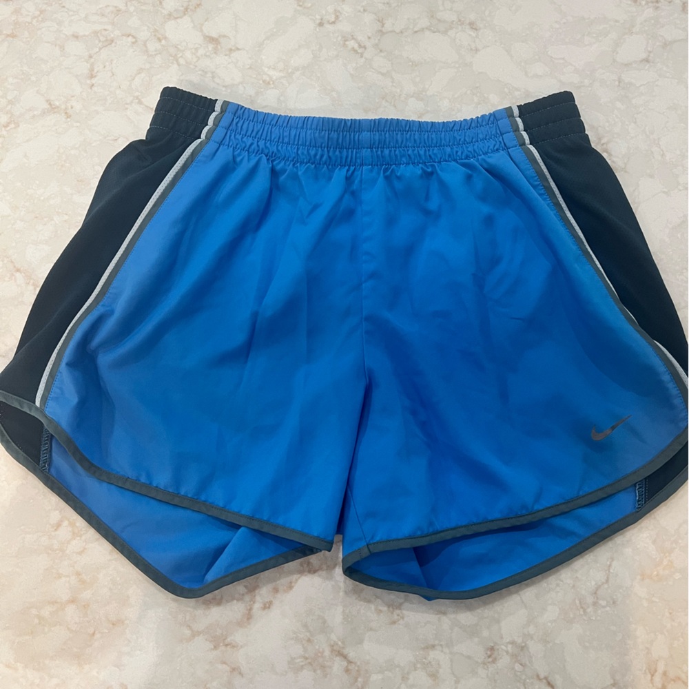Nike Light Blue and Navy Women’s Shorts